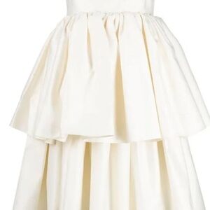 ROTATE Cream Strapless A-Line Tiered Dress for Brides